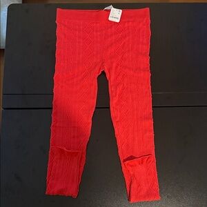 Free People Cable Leggings NWT